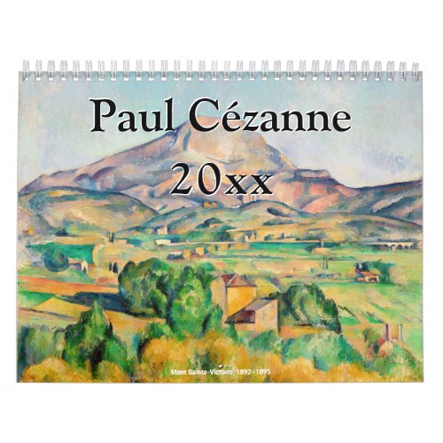 Paul Cezanne Masterpieces Selection Calendar