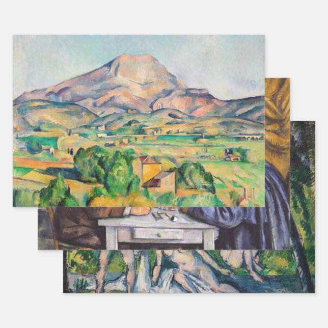 Paul Cezanne  - Masterpieces Selection Wrapping Paper Sheets (Set)