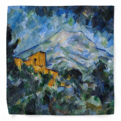 Paul Cezanne _ Mont Saint_Victoire  Chateau Noir Bandana