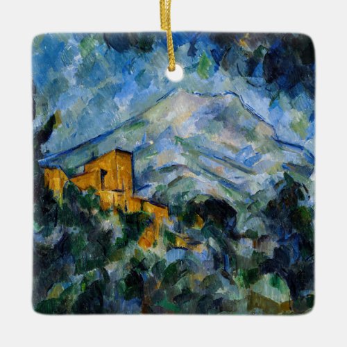 Paul Cezanne _ Mont Saint_Victoire  Chateau Noir Ceramic Ornament