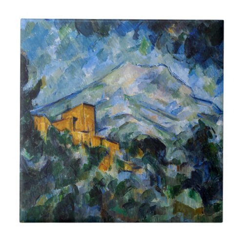 Paul Cezanne _ Mont Saint_Victoire  Chateau Noir Ceramic Tile