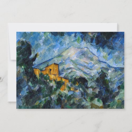 Paul Cezanne _ Mont Saint_Victoire  Chateau Noir Invitation