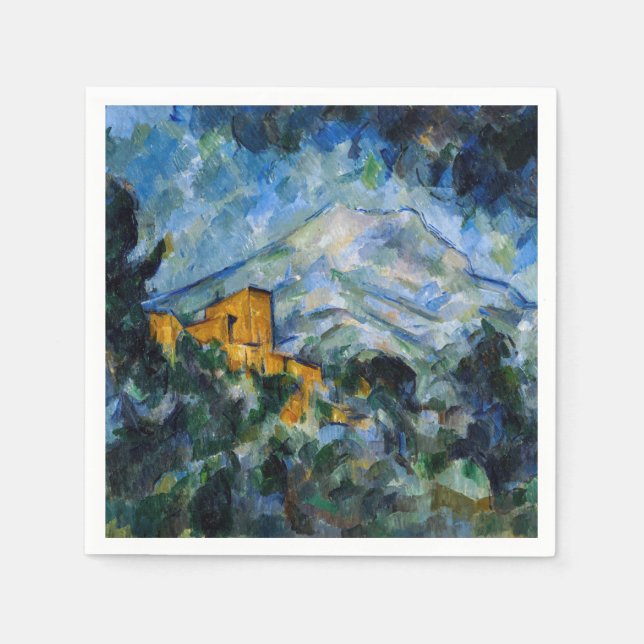 Paul Cezanne - Mont Saint-Victoire & Chateau Noir Napkins (Front)