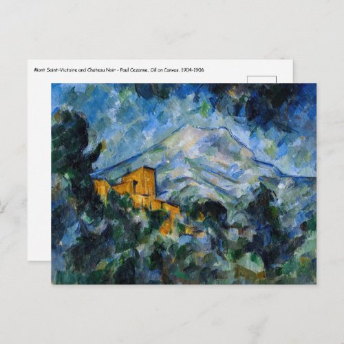 Paul Cezanne _ Mont Saint_Victoire  Chateau Noir Postcard