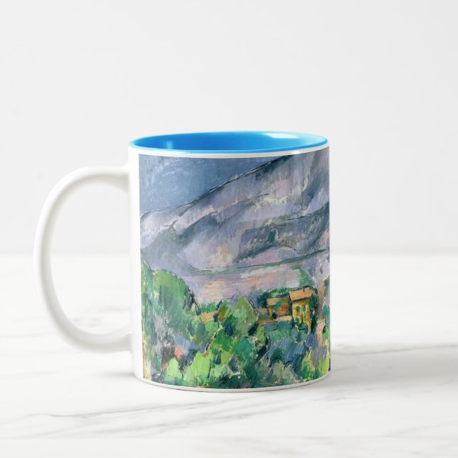Paul Cezanne | Mont Sainte-Victoire, 1900 Two-Tone Coffee Mug (Left)