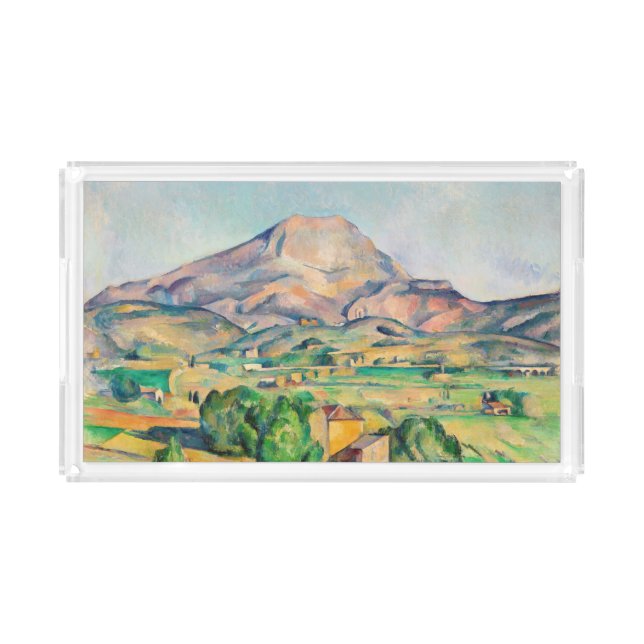 Paul Cezanne - Mont Sainte-Victoire Acrylic Tray (Front)