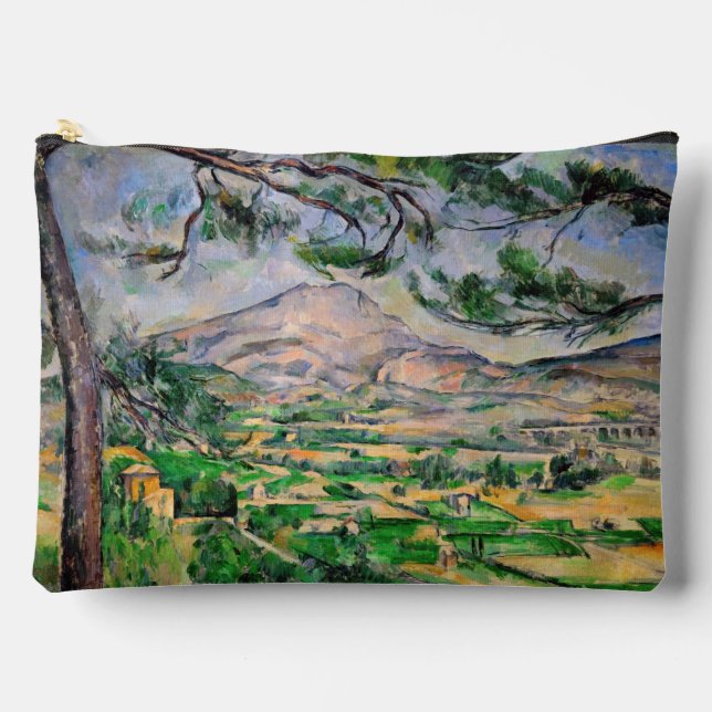 Paul Cezanne - Mont Sainte-Victoire and Large Pine Accessory Pouch (Front)
