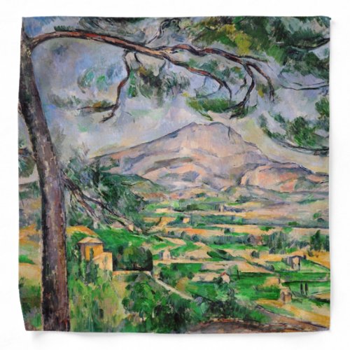 Paul Cezanne _ Mont Sainte_Victoire and Large Pine Bandana