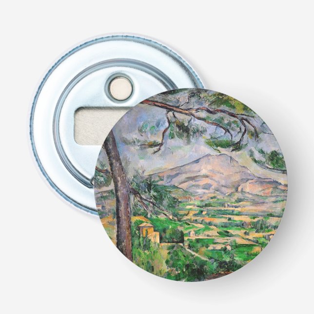 Paul Cezanne - Mont Sainte-Victoire and Large Pine Bottle Opener (Front)
