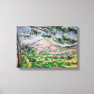 Paul Cezanne - Mont Sainte-Victoire and Large Pine Canvas Print