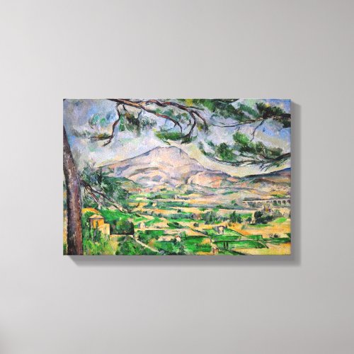 Paul Cezanne _ Mont Sainte_Victoire and Large Pine Canvas Print