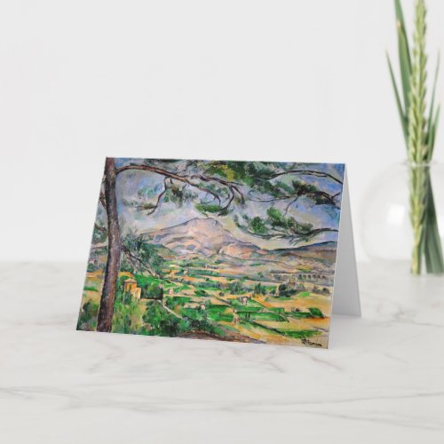 Paul Cezanne _ Mont Sainte_Victoire and Large Pine Card