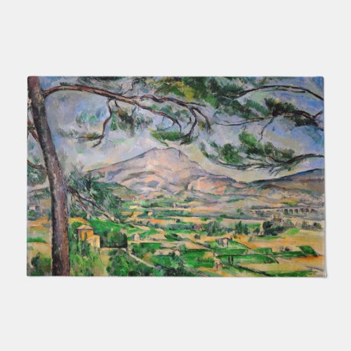 Paul Cezanne _ Mont Sainte_Victoire and Large Pine Doormat