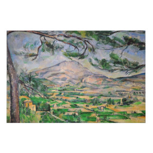 Paul Cezanne - Mont Sainte-Victoire and Large Pine Faux Canvas Print