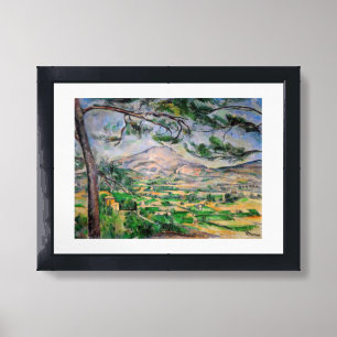 Paul Cezanne - Mont Sainte-Victoire and Large Pine Framed Art