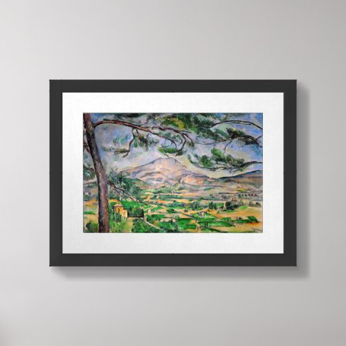 Paul Cezanne _ Mont Sainte_Victoire and Large Pine Framed Art