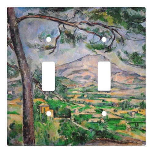 Paul Cezanne _ Mont Sainte_Victoire and Large Pine Light Switch Cover