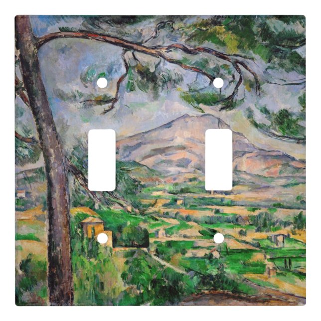 Paul Cezanne - Mont Sainte-Victoire and Large Pine Light Switch Cover (Front)