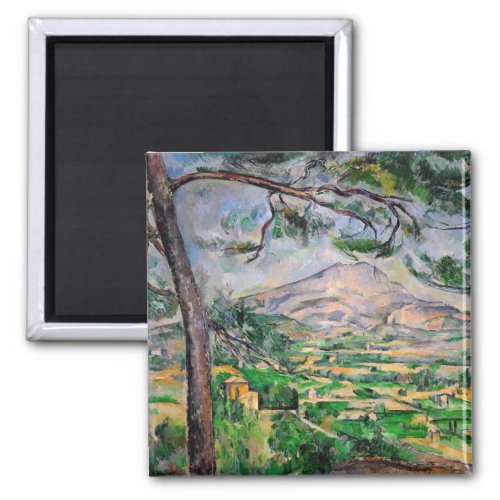 Paul Cezanne _ Mont Sainte_Victoire and Large Pine Magnet