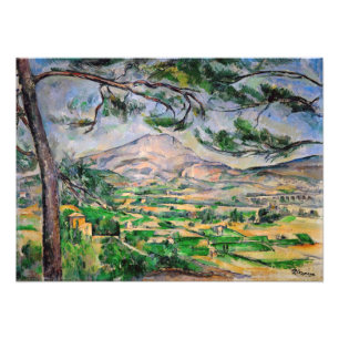 Paul Cezanne - Mont Sainte-Victoire and Large Pine Photo Print