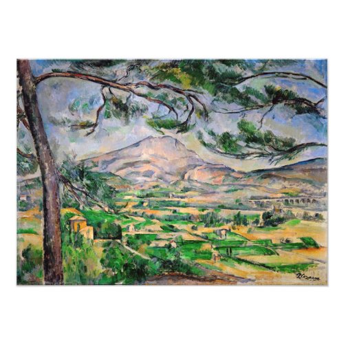 Paul Cezanne _ Mont Sainte_Victoire and Large Pine Photo Print