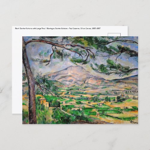 Paul Cezanne _ Mont Sainte_Victoire and Large Pine Postcard