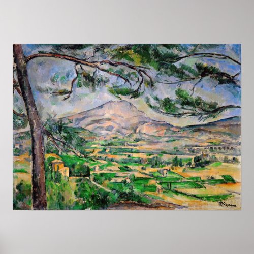 Paul Cezanne _ Mont Sainte_Victoire and Large Pine Poster