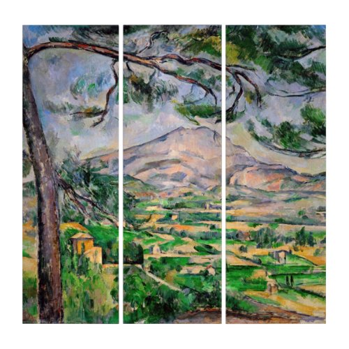 Paul Cezanne _ Mont Sainte_Victoire and Large Pine Triptych