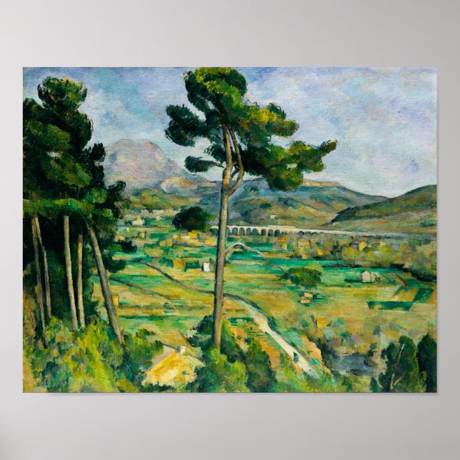 Paul Cezanne. Mont Sainte-Victoire and the Viaduct Poster (Front)