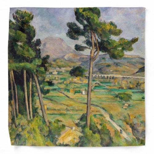 Paul Cezanne _ Mont Sainte_Victoire and Viaduct Bandana