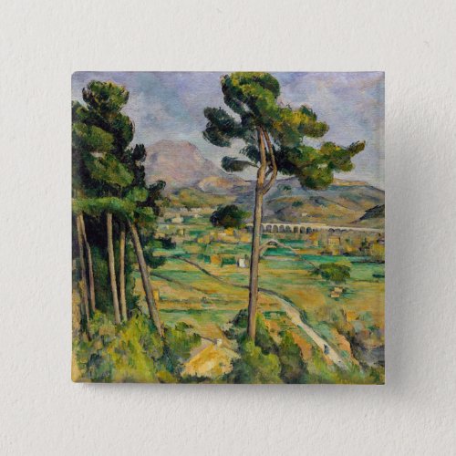 Paul Cezanne _ Mont Sainte_Victoire and Viaduct Button