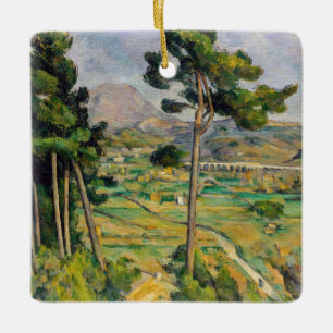 Paul Cezanne - Mont Sainte-Victoire and Viaduct Ceramic Ornament