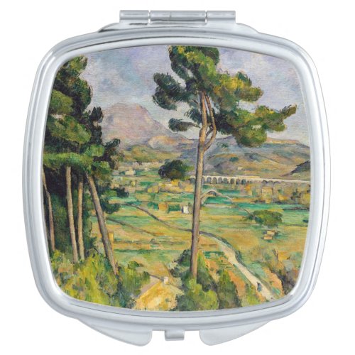 Paul Cezanne _ Mont Sainte_Victoire and Viaduct Compact Mirror