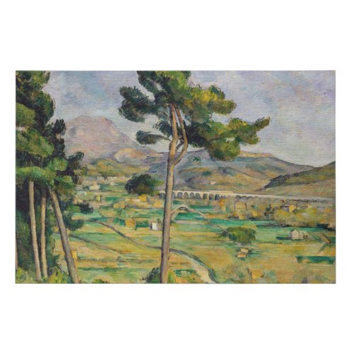 Paul Cezanne _ Mont Sainte_Victoire and Viaduct Faux Canvas Print