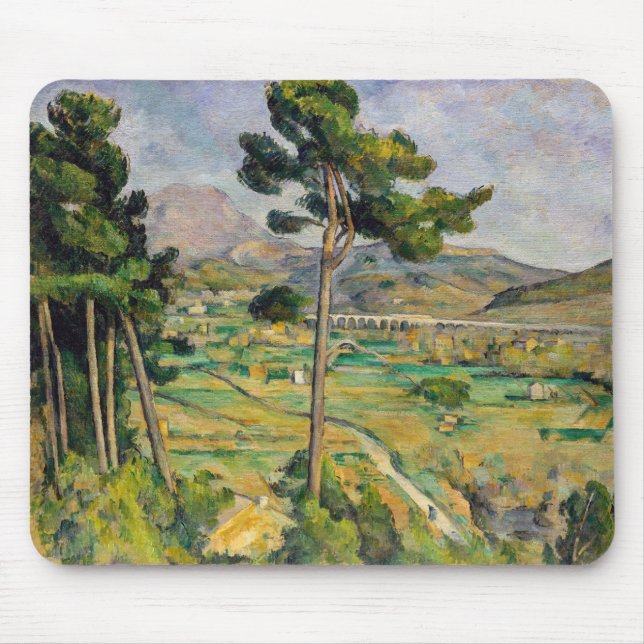 Paul Cezanne - Mont Sainte-Victoire and Viaduct Mouse Pad (Front)