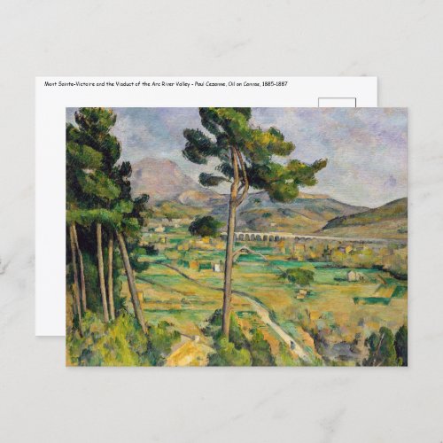 Paul Cezanne _ Mont Sainte_Victoire and Viaduct Postcard