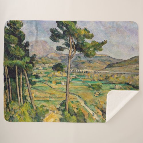 Paul Cezanne _ Mont Sainte_Victoire and Viaduct Sherpa Blanket