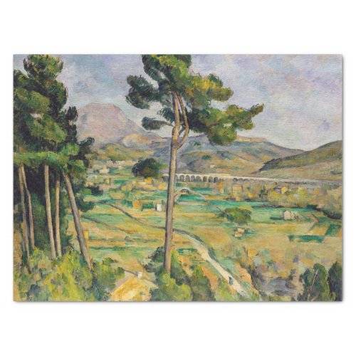 Paul Cezanne _ Mont Sainte_Victoire and Viaduct Tissue Paper