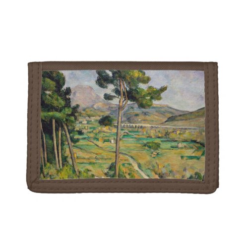 Paul Cezanne _ Mont Sainte_Victoire and Viaduct Trifold Wallet