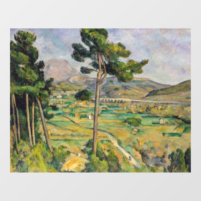 Paul Cezanne - Mont Sainte-Victoire and Viaduct Window Cling (Sheet)