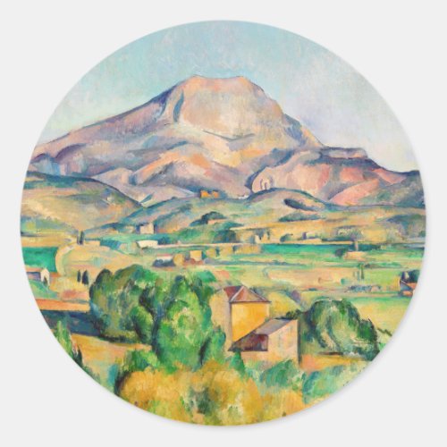Paul Cezanne _ Mont Sainte_Victoire Classic Round Sticker