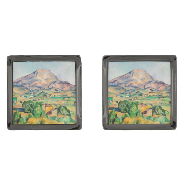 Paul Cezanne - Mont Sainte-Victoire Cufflinks (Front)
