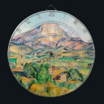 Paul Cezanne - Mont Sainte-Victoire Dart Board<br><div class="desc">Mont Sainte-Victoire / La Montagne Sainte-Victoire - Paul Cezanne,  1892–1895</div>