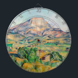 Paul Cezanne - Mont Sainte-Victoire Dart Board<br><div class="desc">Mont Sainte-Victoire / La Montagne Sainte-Victoire - Paul Cezanne,  1892–1895</div>