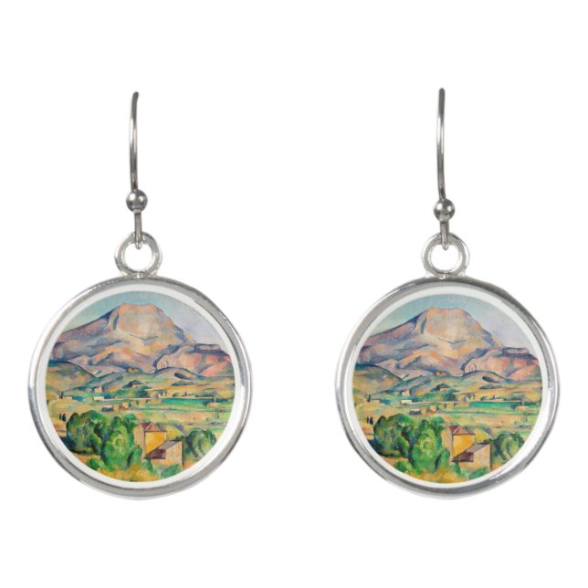 Paul Cezanne - Mont Sainte-Victoire Earrings (Front)