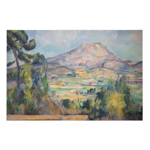 Paul Cezanne _ Mont Sainte_Victoire Faux Canvas Print