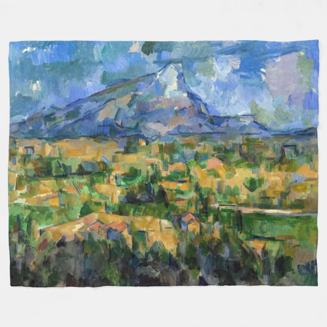 Paul Cezanne - Mont Sainte-Victoire Fleece Blanket (Front (Horizontal))