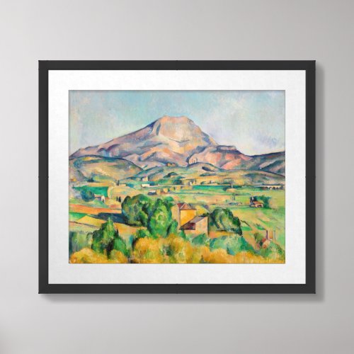 Paul Cezanne _ Mont Sainte_Victoire Framed Art