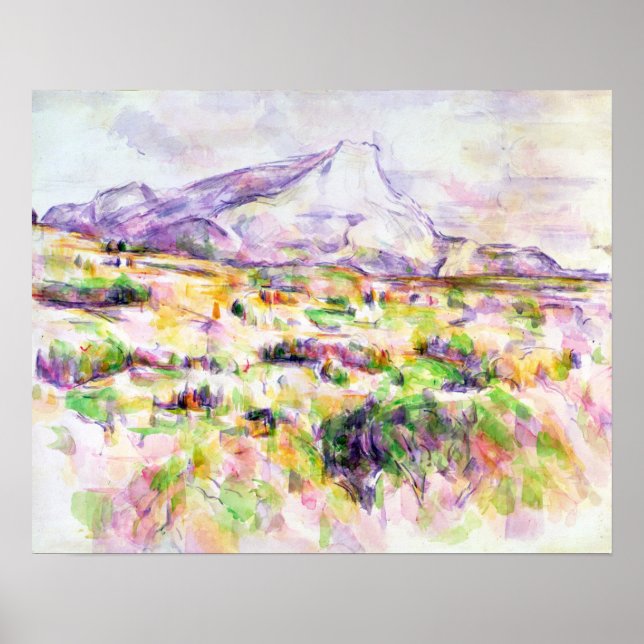 Paul Cezanne | Mont Sainte-Victoire from Les Lauve Poster (Front)