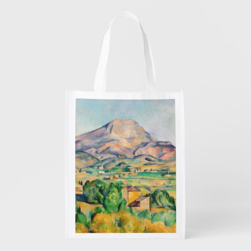 Paul Cezanne _ Mont Sainte_Victoire Grocery Bag